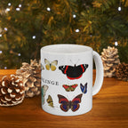 German Schmetterlinge vintage Butterfly Species Ceramic Mug — Vintage style Illustration (11oz & 15oz)