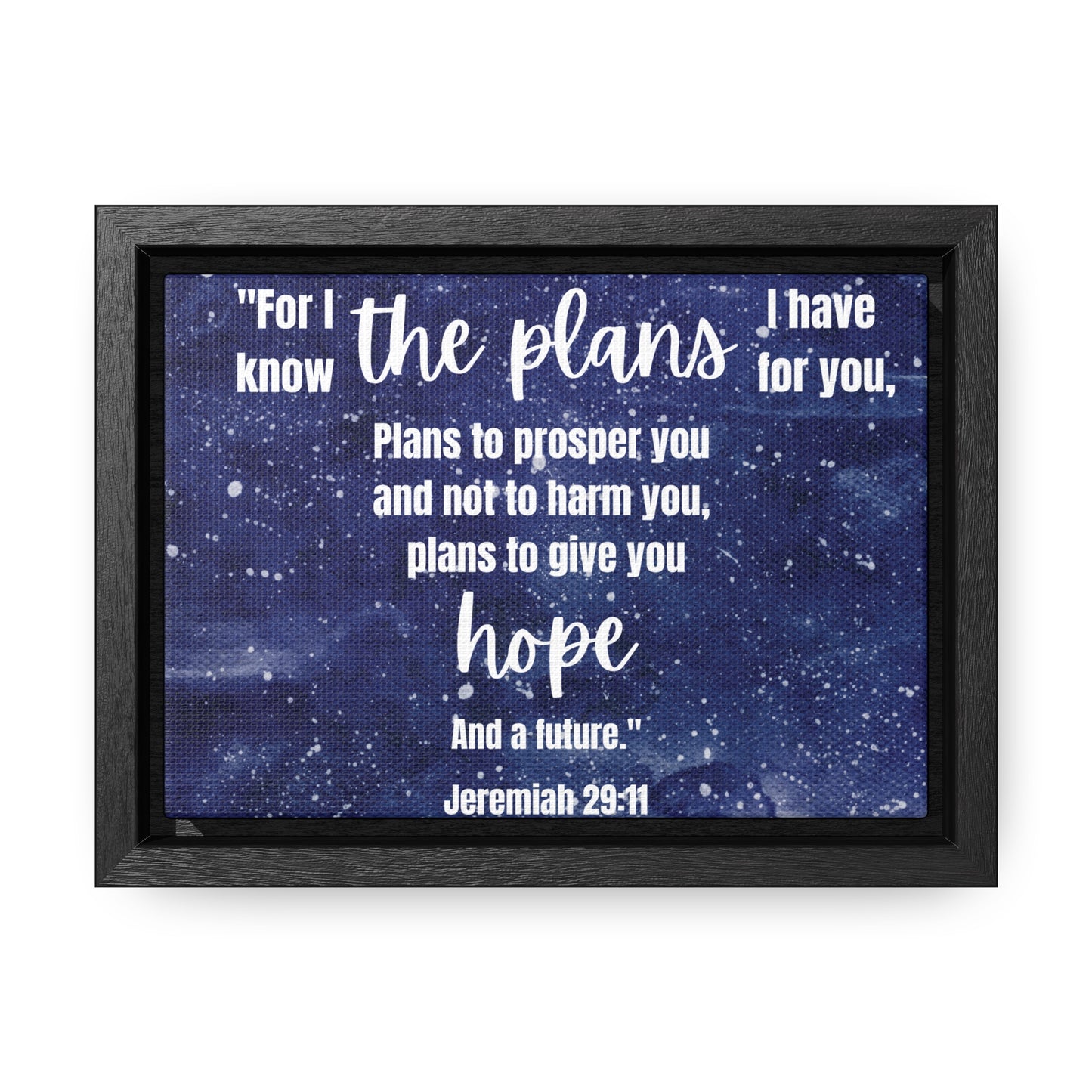 Jeremiah 29 11 bible verse canvas