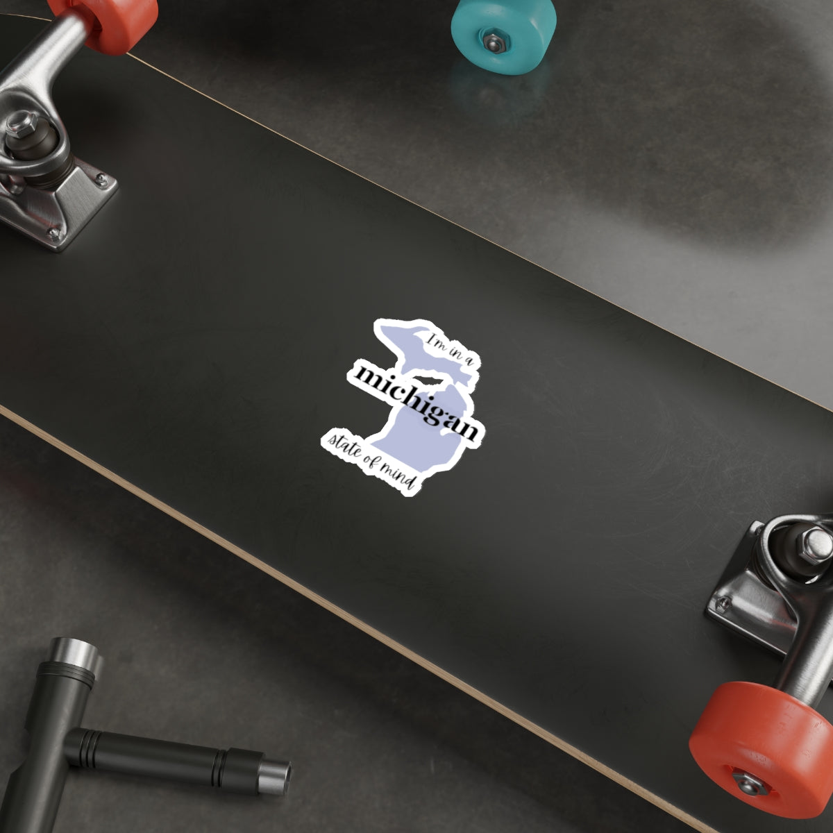 I'm in a Michigan State of Mind Die-Cut Sticker