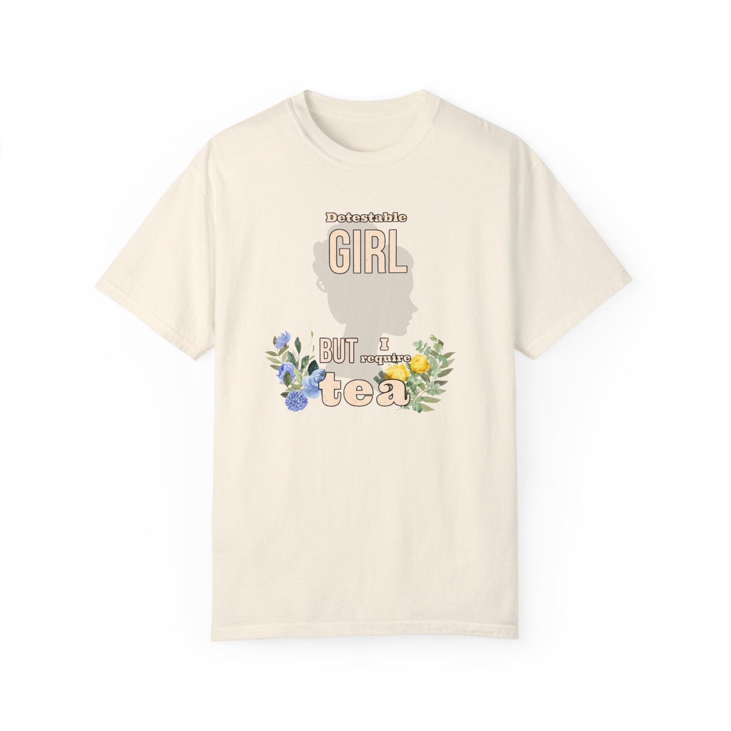Detestable Girl but I require tea Oscar Wilde Quote T-Shirt, Importance of Being Earnest