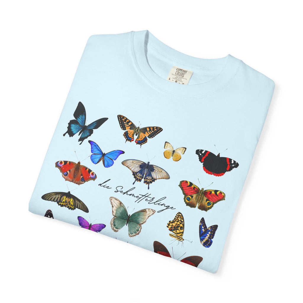 German 'die Schmetterlinge' Butterflies T-Shirt, Comfort Colors, gift for German speaker