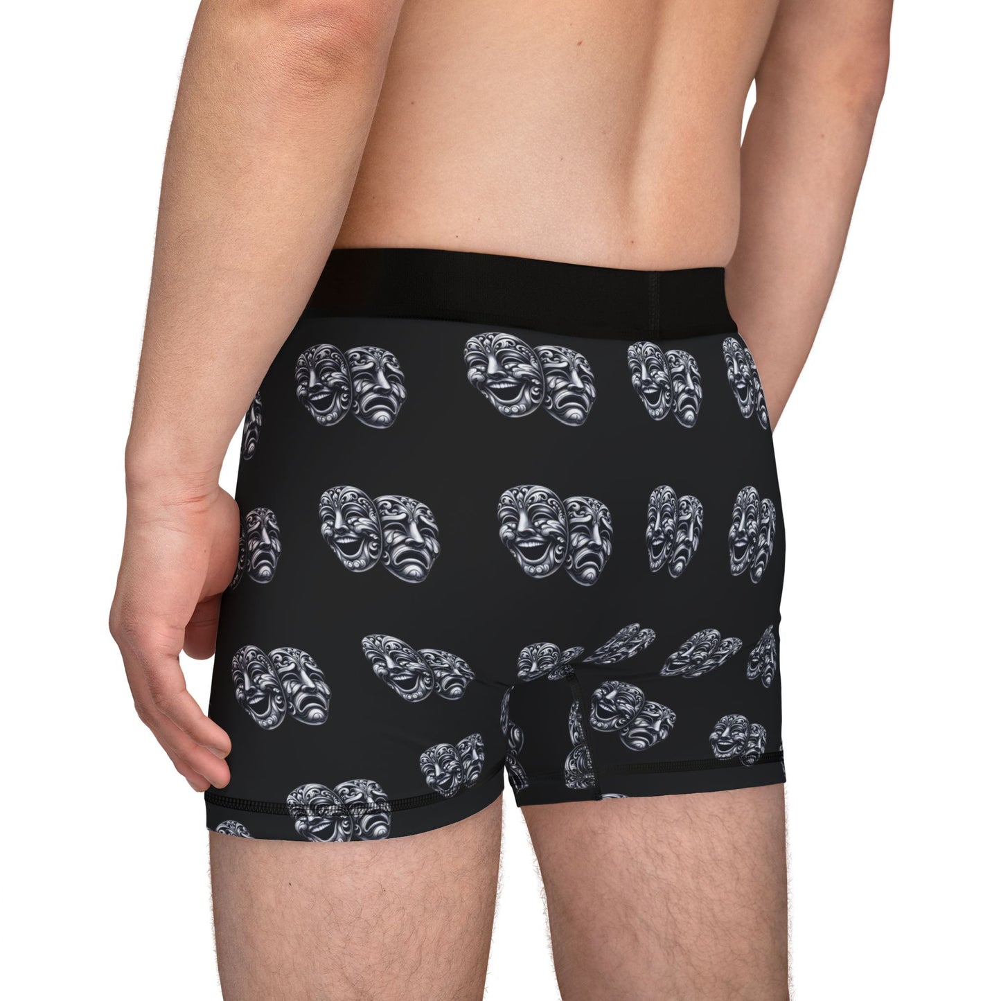 Boxers d'acteur 2.0, boxers de théâtre, boxers de théâtre, boxers pour hommes, masques de tragédie comique, sous-vêtements pour amateurs de théâtre, boxers pour amateurs de théâtre, acteurs