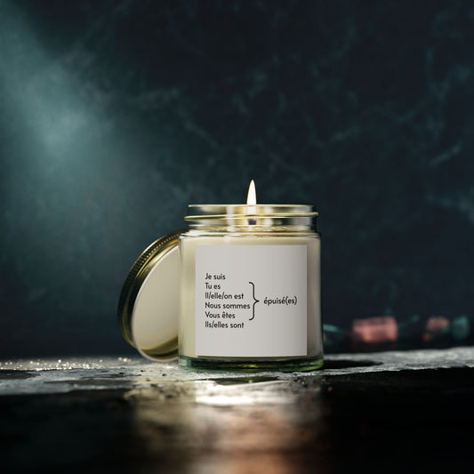 I am exhausted (French) Scented Candles