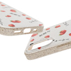 Japanese strawberries Eco Biodegradable Phone Case
