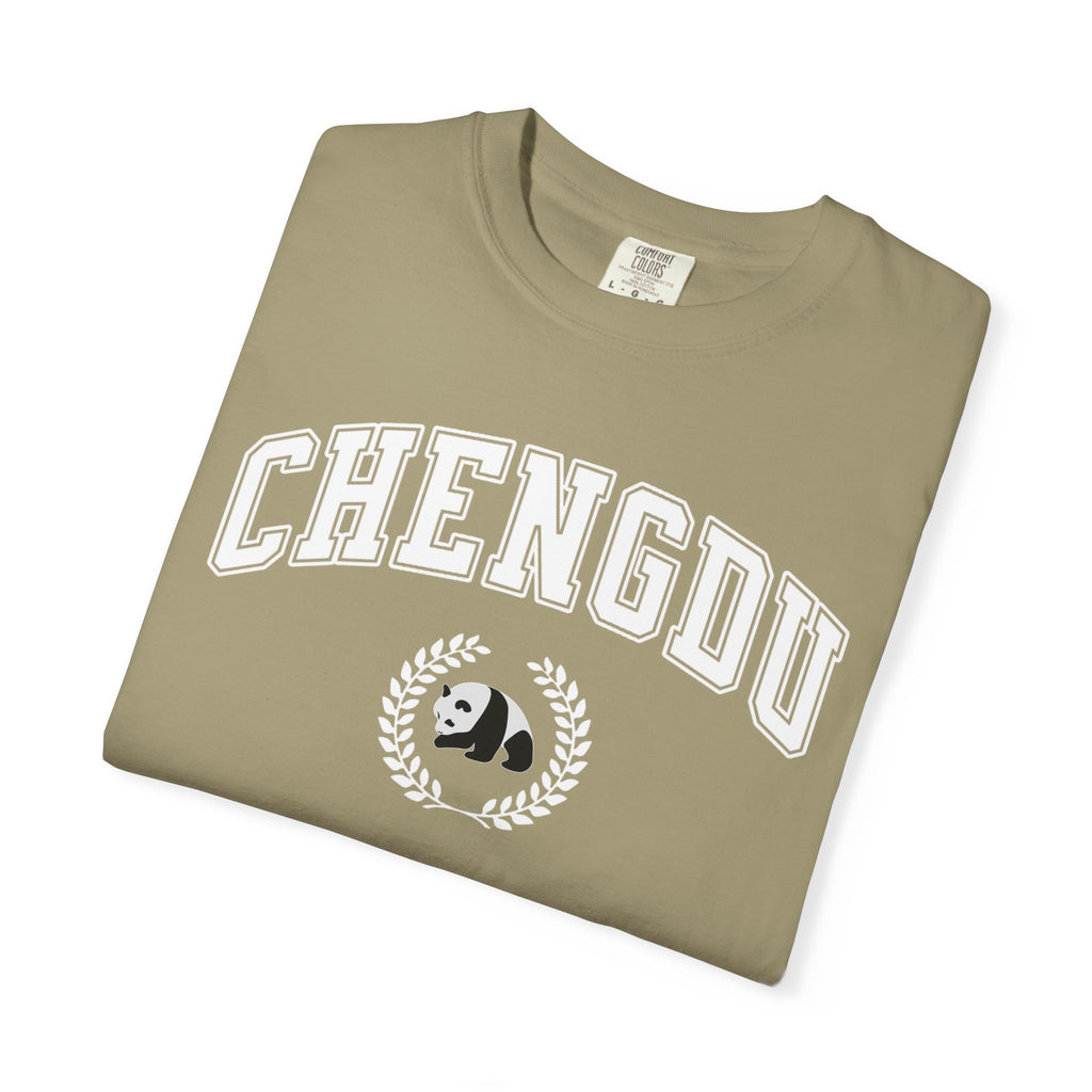 Chengdu Panda College-Style T-Shirt, Comfort Colors tee