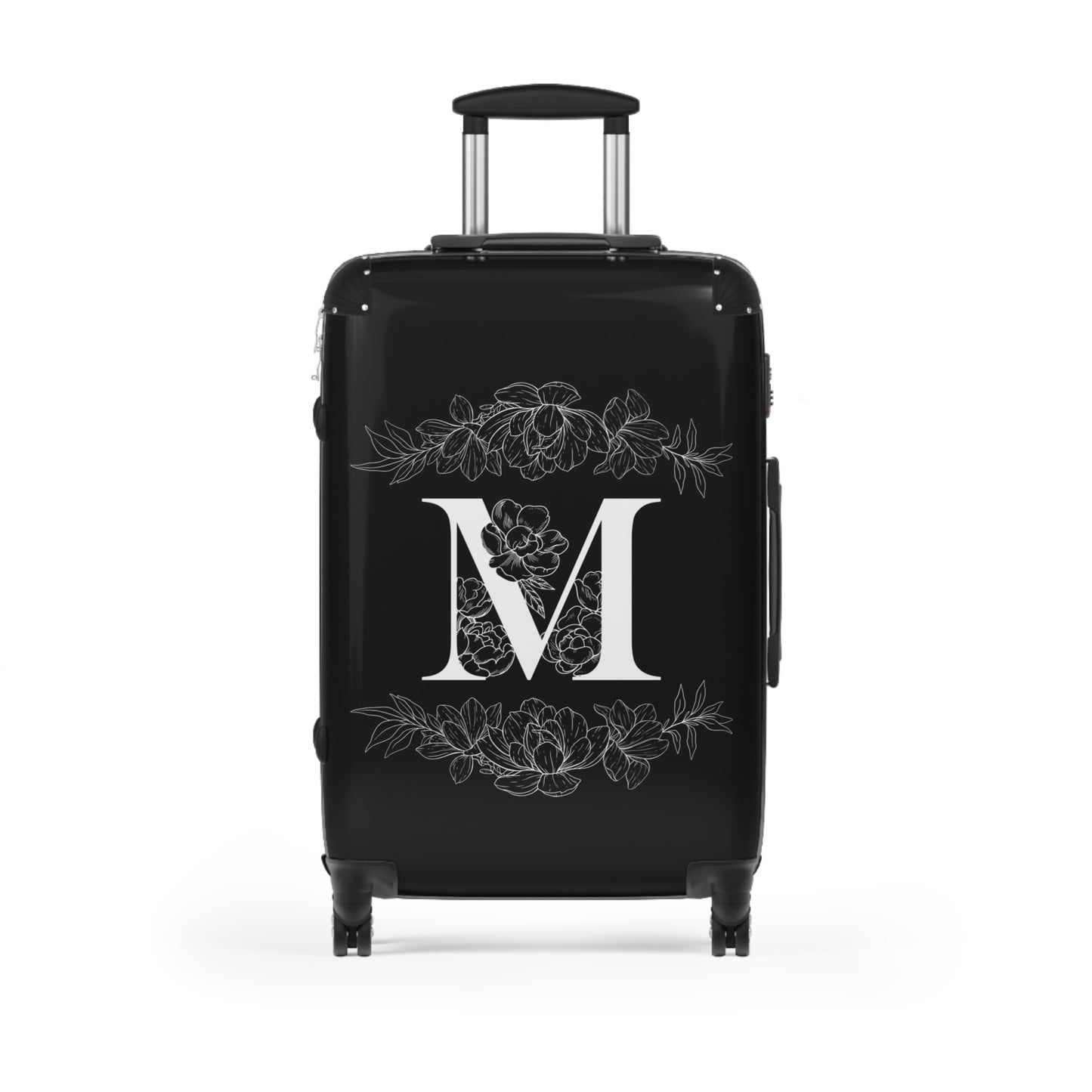 Personalized Floral Monogram Suitcase