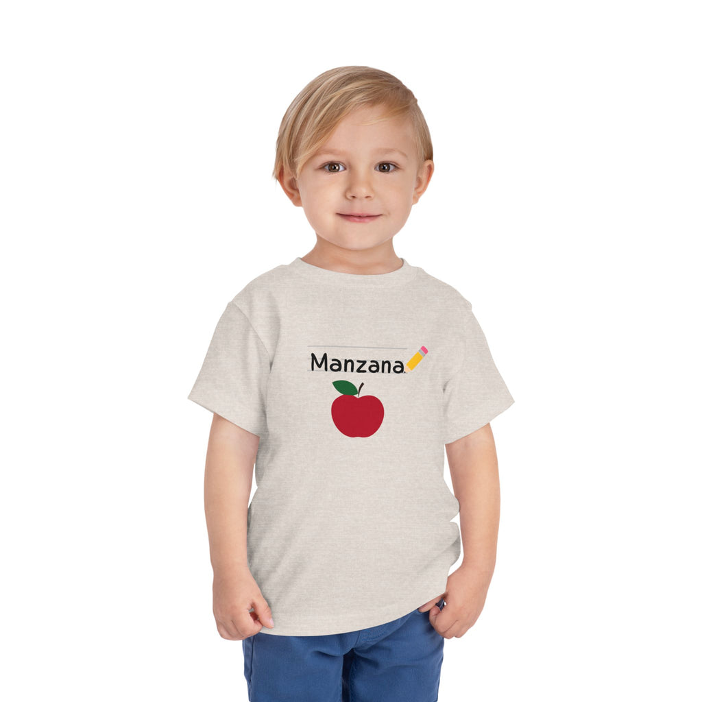 Manzana Apple and Pencil Toddler Tee Shirt