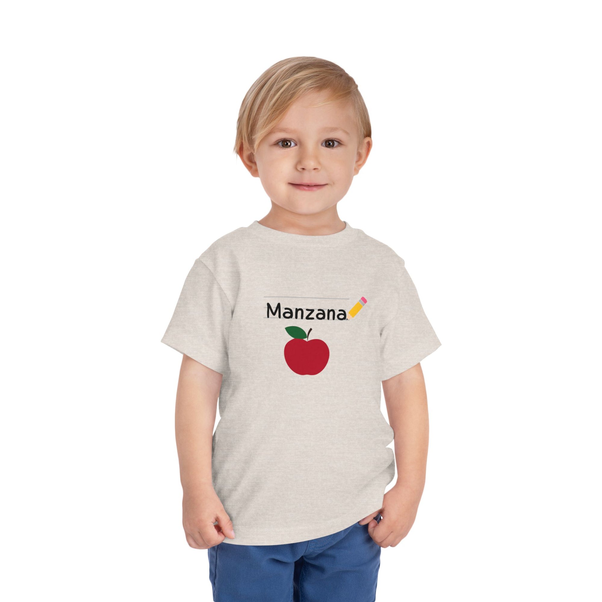 Manzana Apple and Pencil Toddler Tee Shirt