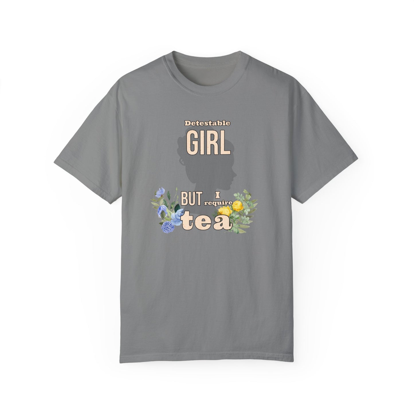 Detestable Girl but I require tea Oscar Wilde Quote T-Shirt, Importance of Being Earnest