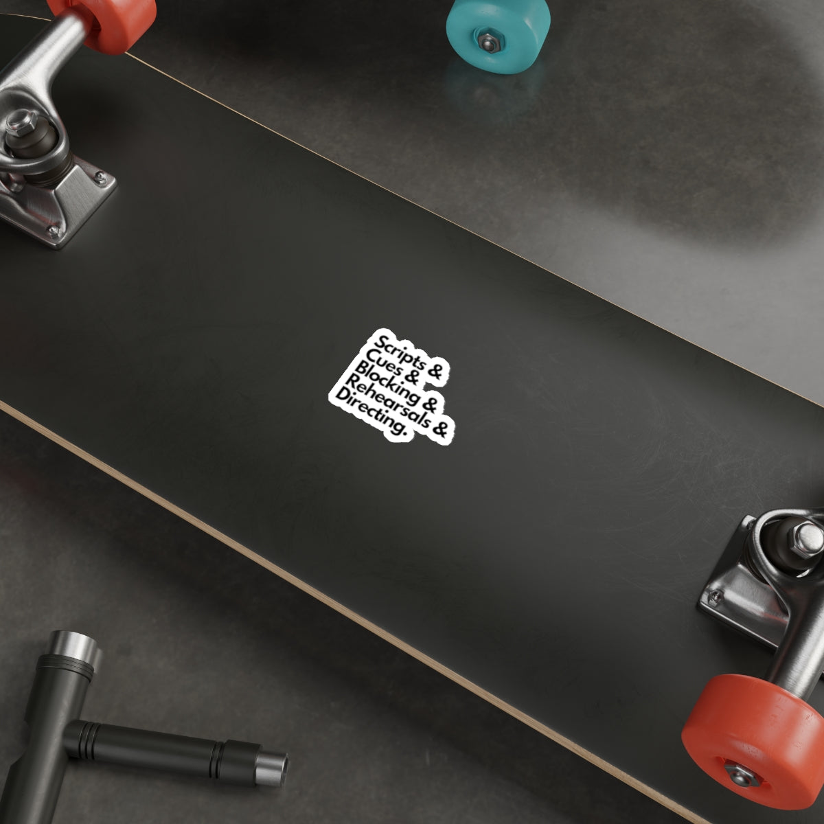 Theater Scripts & Cues Die-Cut Sticker