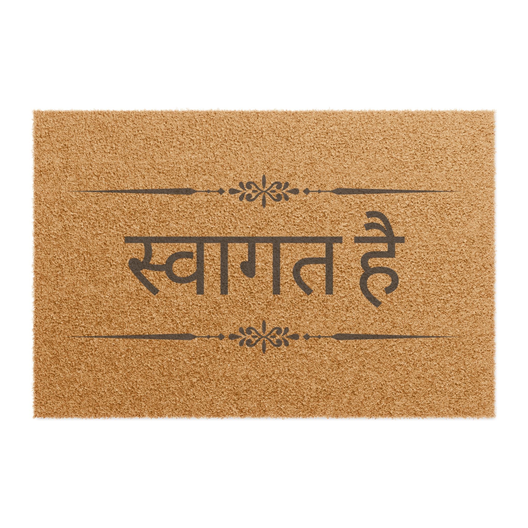 Svagat hai Doormat, Hindi Welcome Coir Mat, Front Door Entry