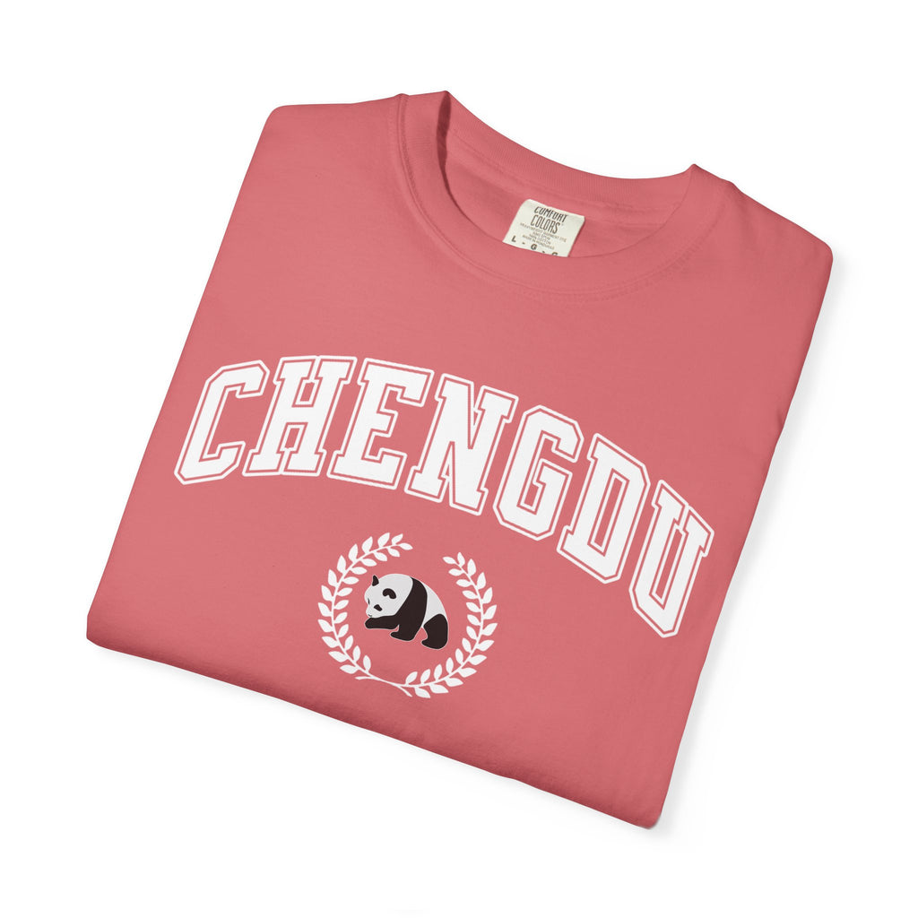Chengdu Panda College-Style T-Shirt, Comfort Colors tee
