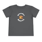 Gesunden Appetit Toddler Tee shirt with Cheeseburger by Printify