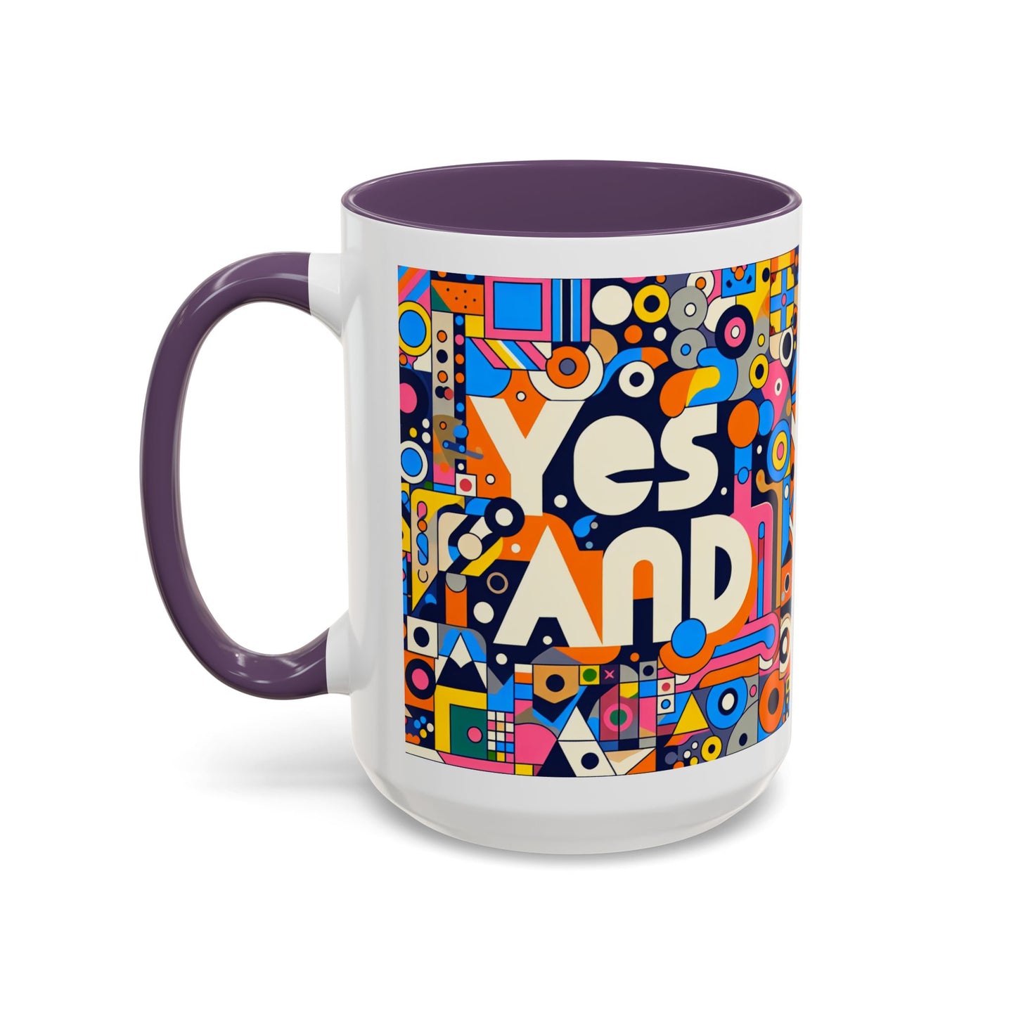 Oui, et une tasse à café avec accent d'improvisation (11, 15 oz)