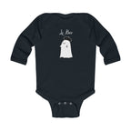 Le Boo cute French Ghost Baby Bodysuit, Cute Minimal Halloween Baby romper