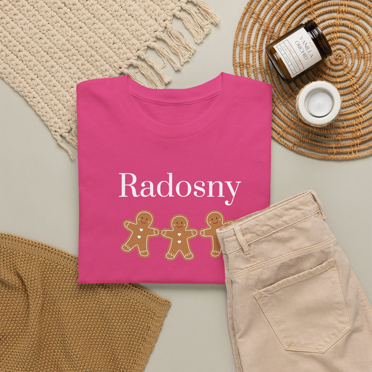 Radosny Polish joyful Gingerbread Trio Tee