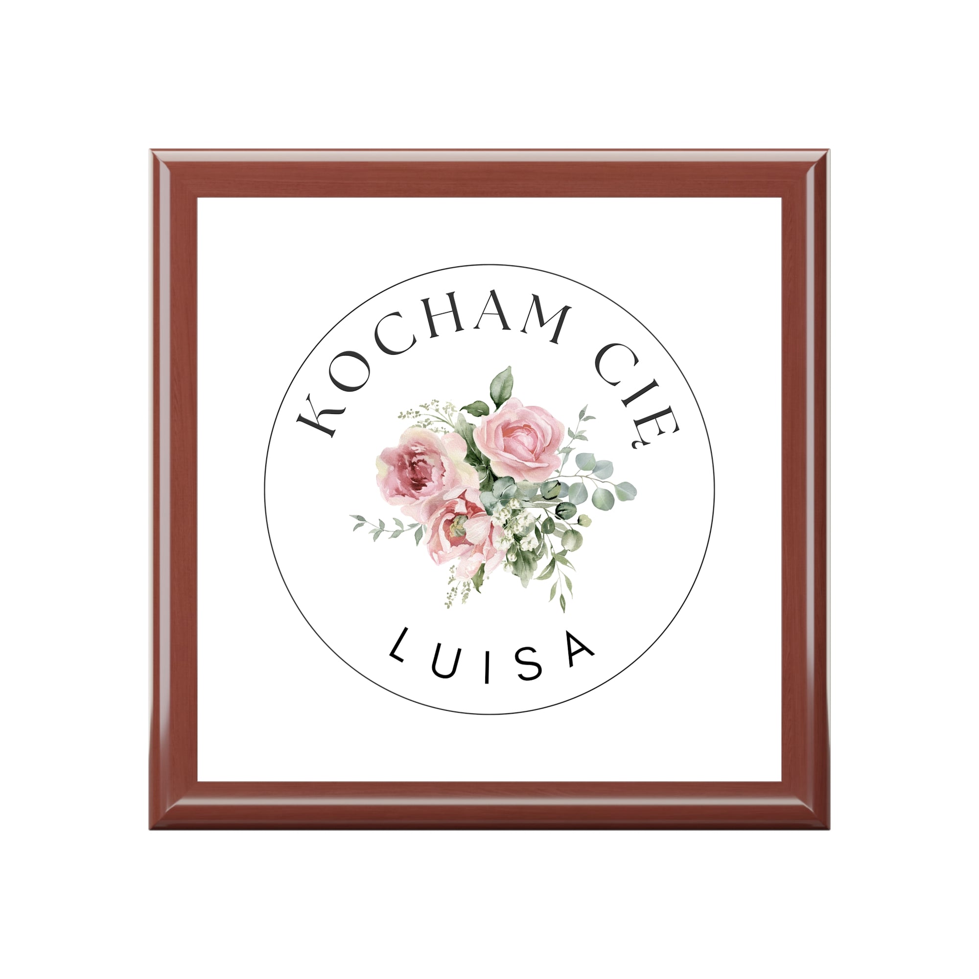 Personalized Kocham Cie Polish I love you Jewelry Box