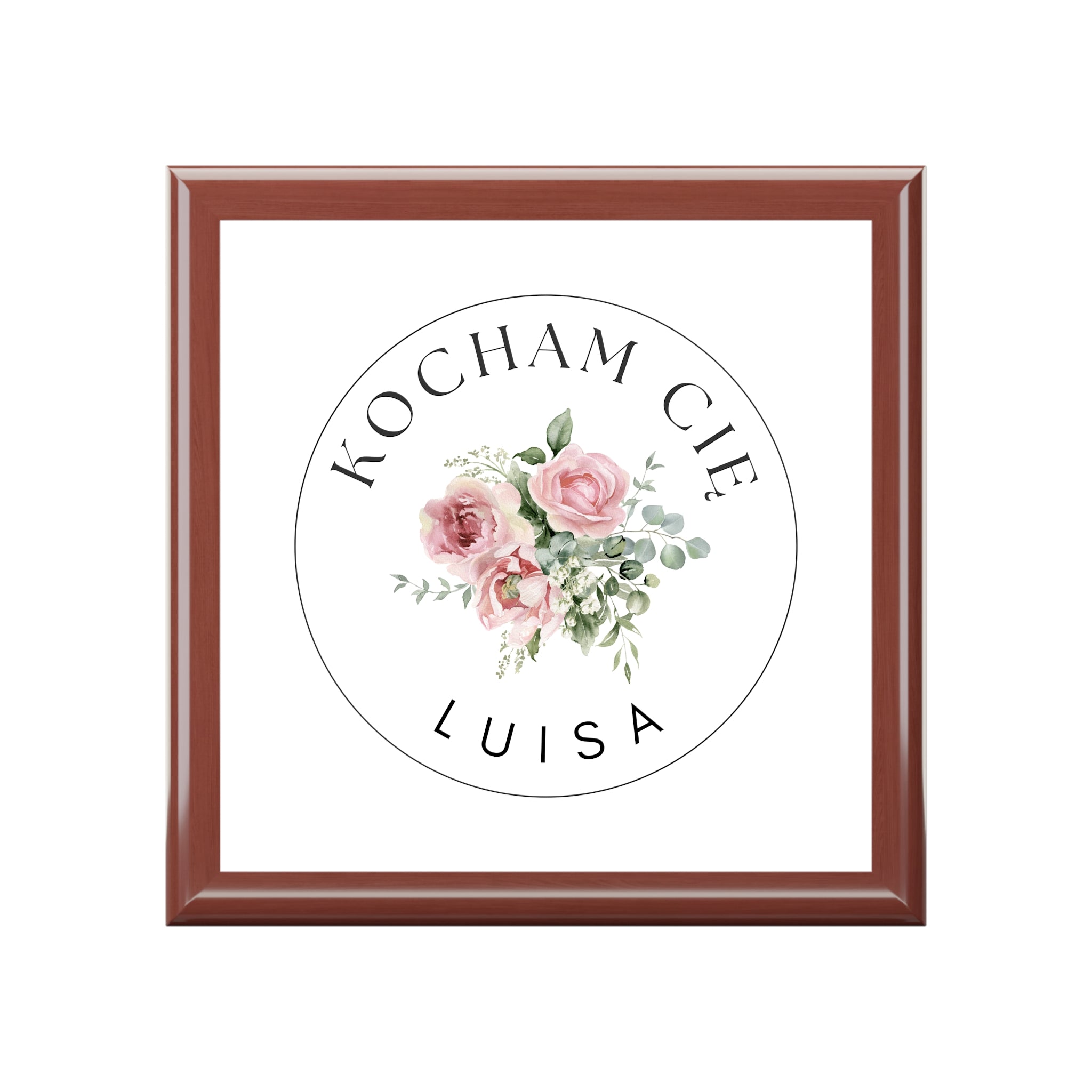 Personalized Kocham Cie Polish I love you Jewelry Box