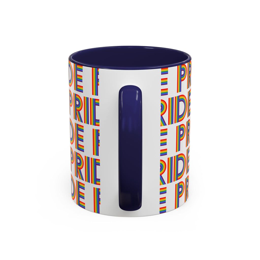 Bespattered Facade Pride Rainbow Ribbon Letters Mug | Eight Colors | 11oz or 15oz