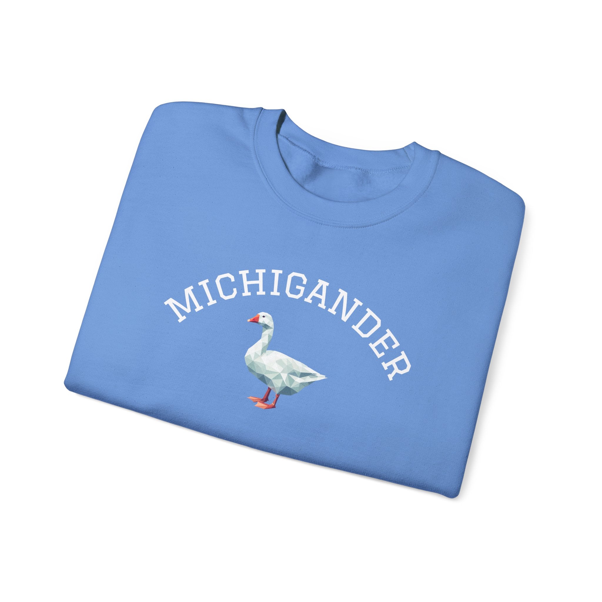 Michigander Goose Sweatshirt (collegiate font) for Michigan resident