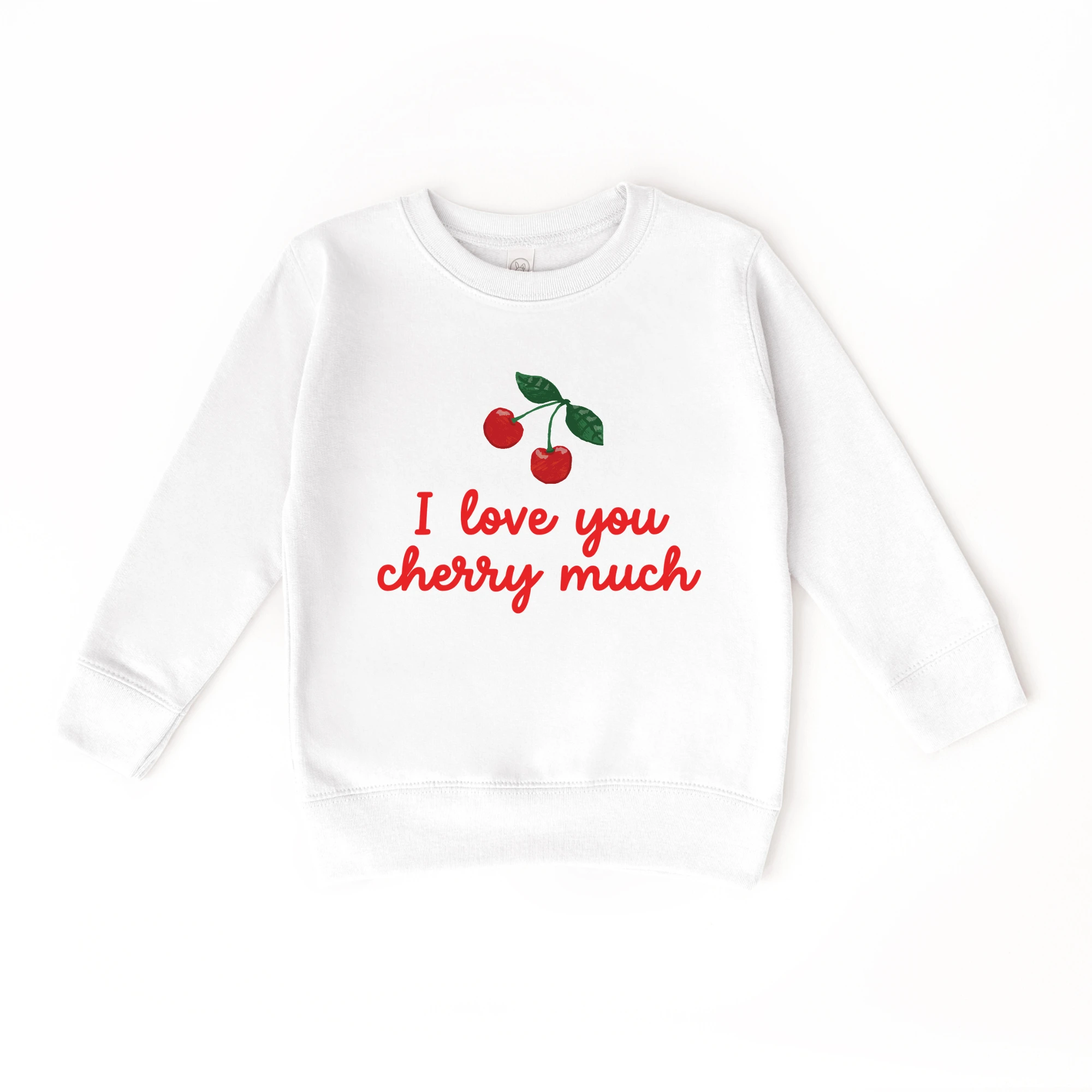 I love you Cherry Much toddler and youth Sweater, Valentine's Day collection by Benny and Ray Apparel