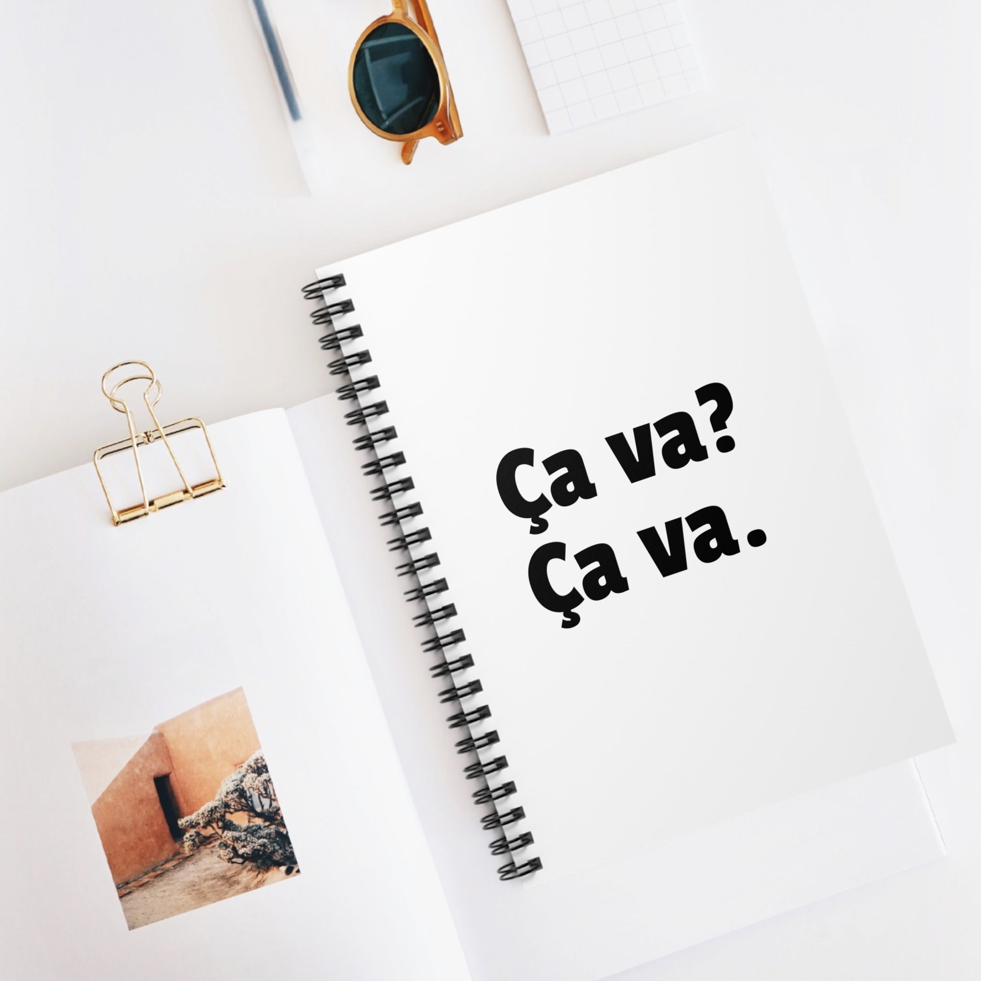 Ca va? Ça va. Spiral Notebook