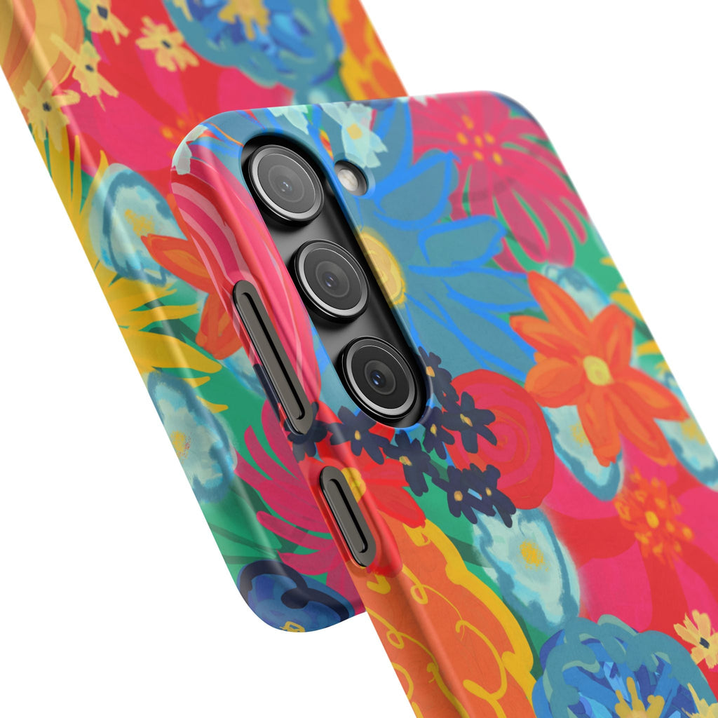 Bespattered Facade Bold Florals Snap Case