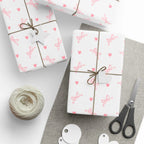 Coquette bows and hearts Wrapping Paper by Printify