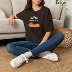 The Personalized Pumpkin Patch T-Shirt, Your family name Pumpkin Patch Fall Tee for autumn family photos, Pregnancy announcements