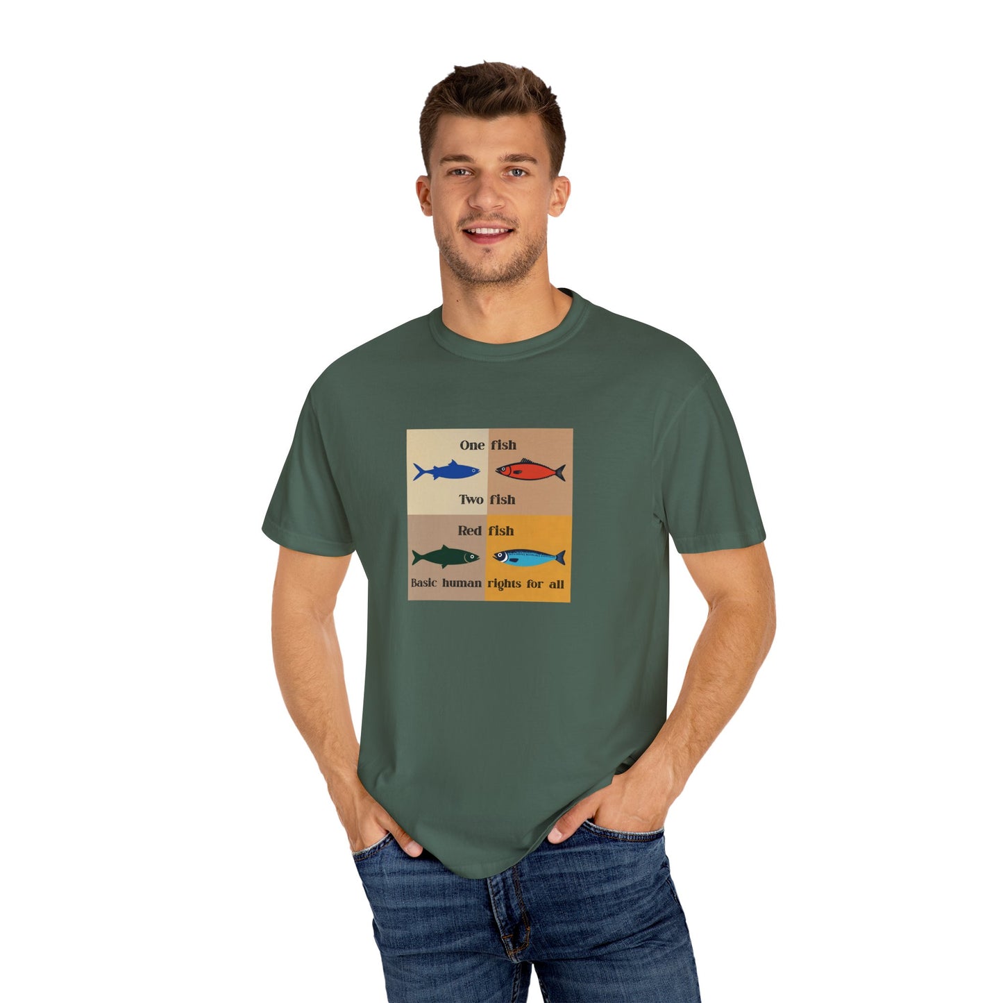 One Fish two fish human rights for all T-shirt