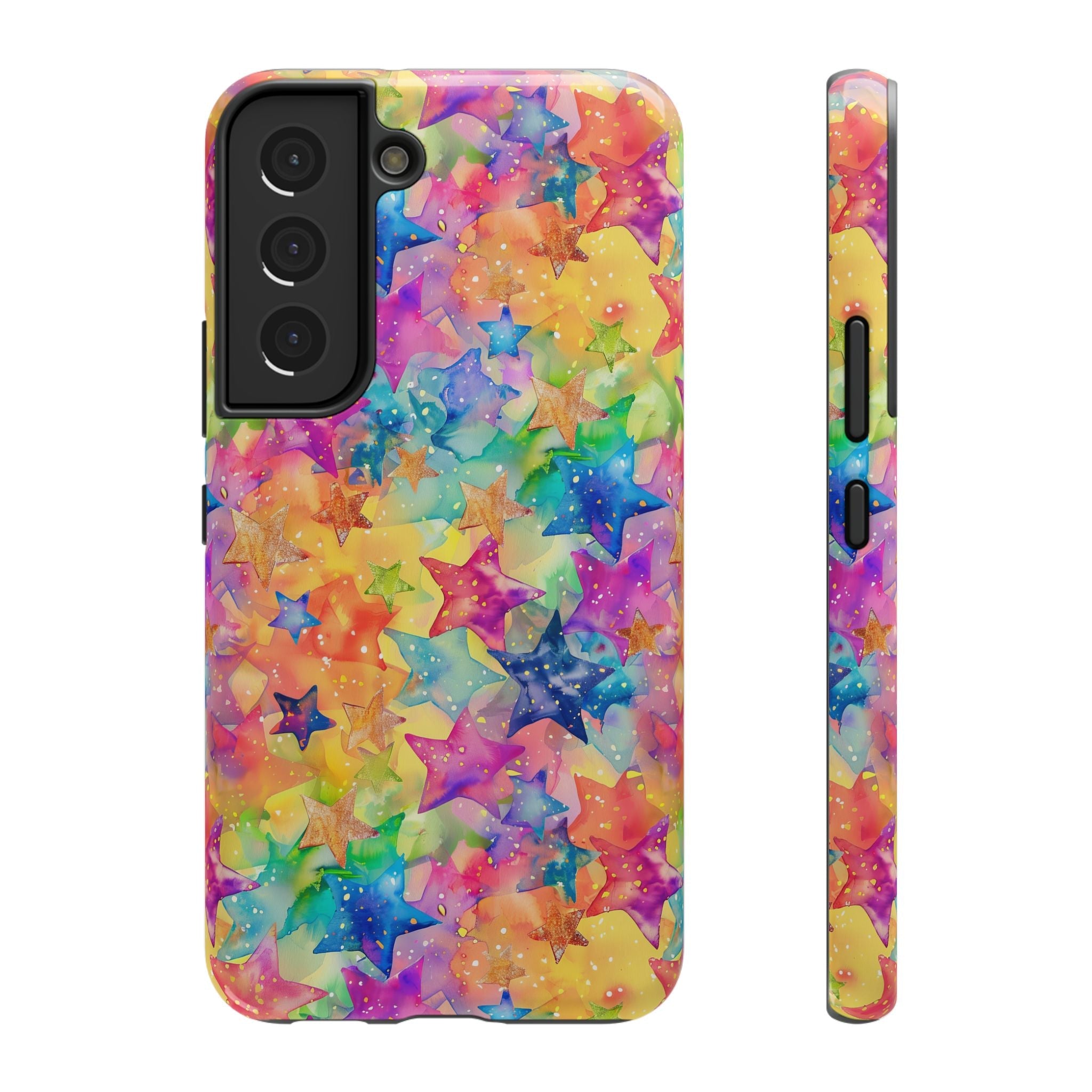 Bespattered Facade Rainbow Stars Impact-Resistant Case