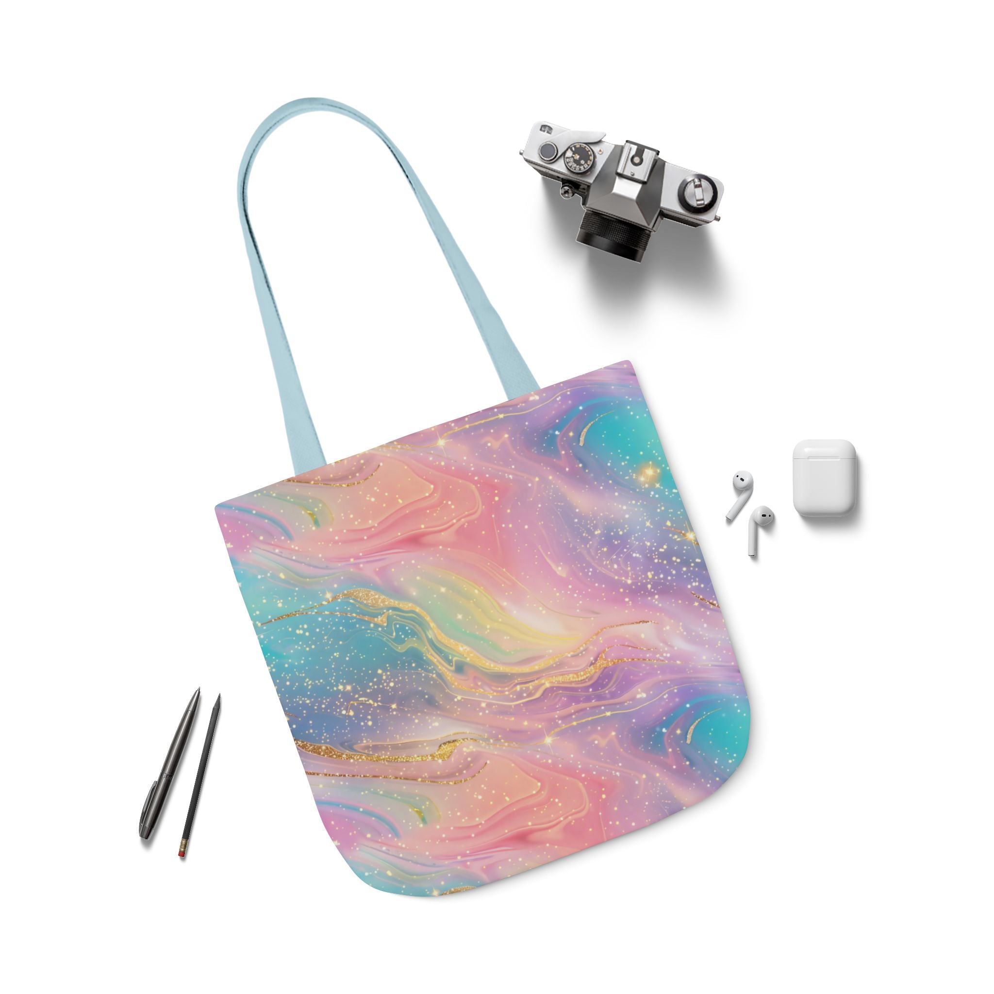 Bespattered Facade Pastel Dreams Canvas Tote Bag | 3 Sizes and 5 Strap Colors