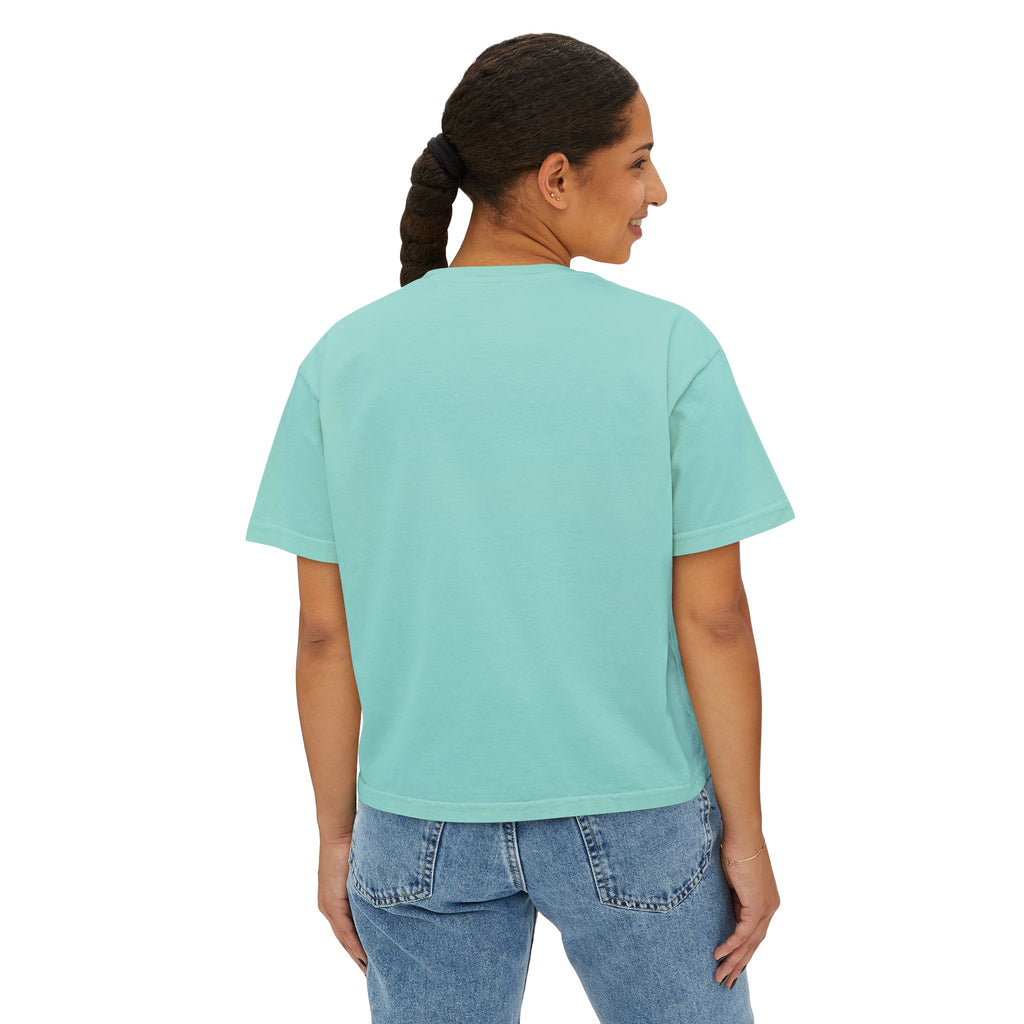 Auf Deutsch bitte Boxy Tee, German Phrase Shirt, Cropped White Tee