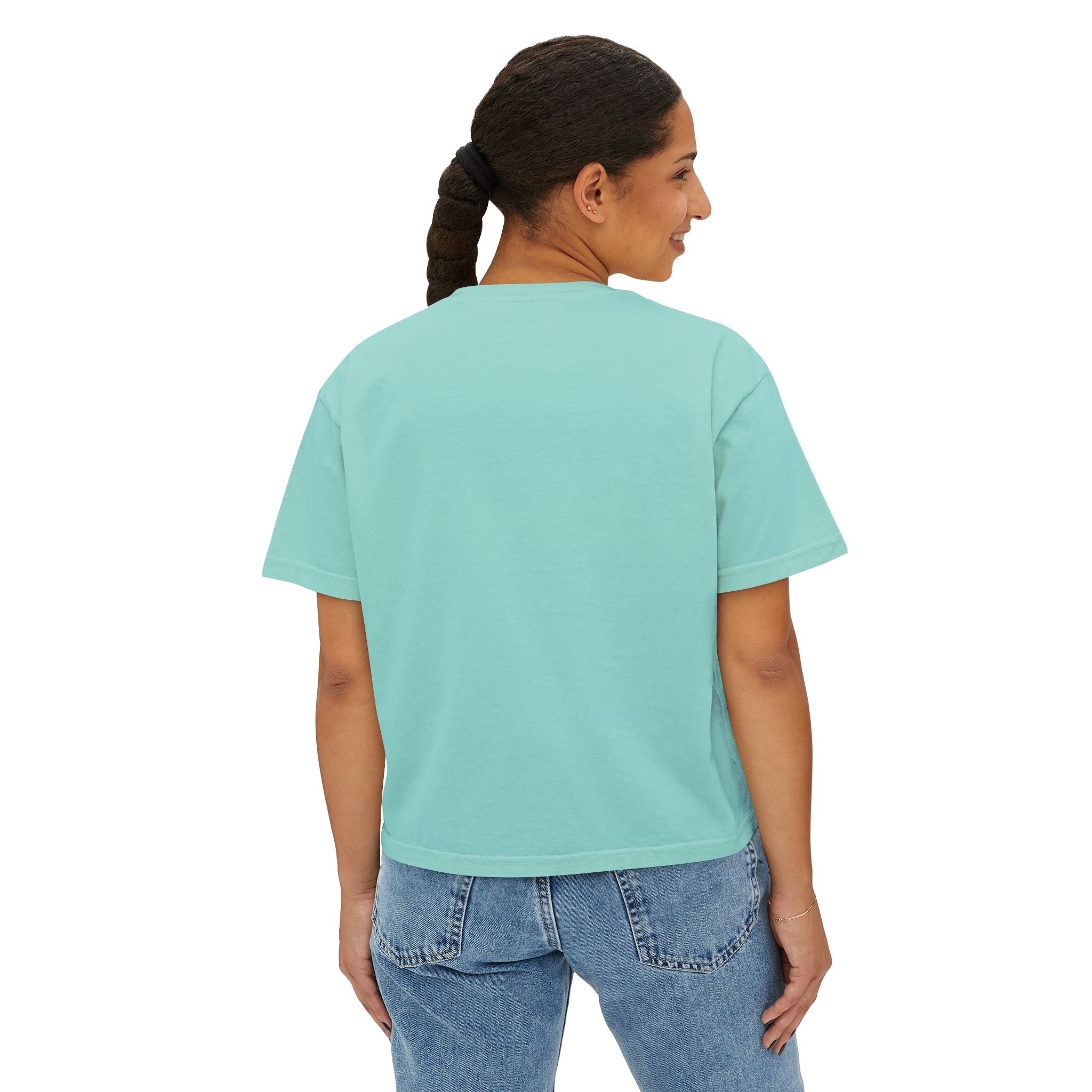 Auf Deutsch bitte Boxy Tee, German Phrase Shirt, Cropped White Tee