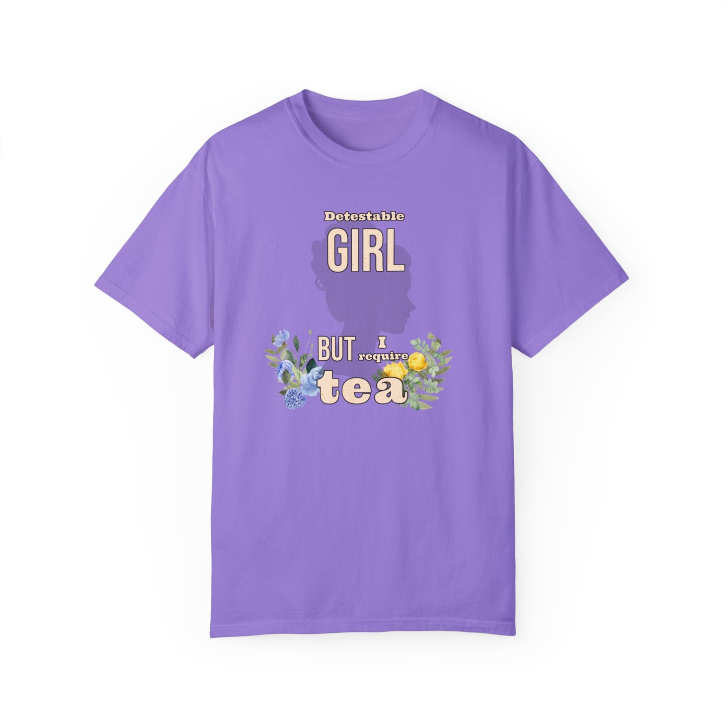 Detestable Girl but I require tea Oscar Wilde Quote T-Shirt, Importance of Being Earnest