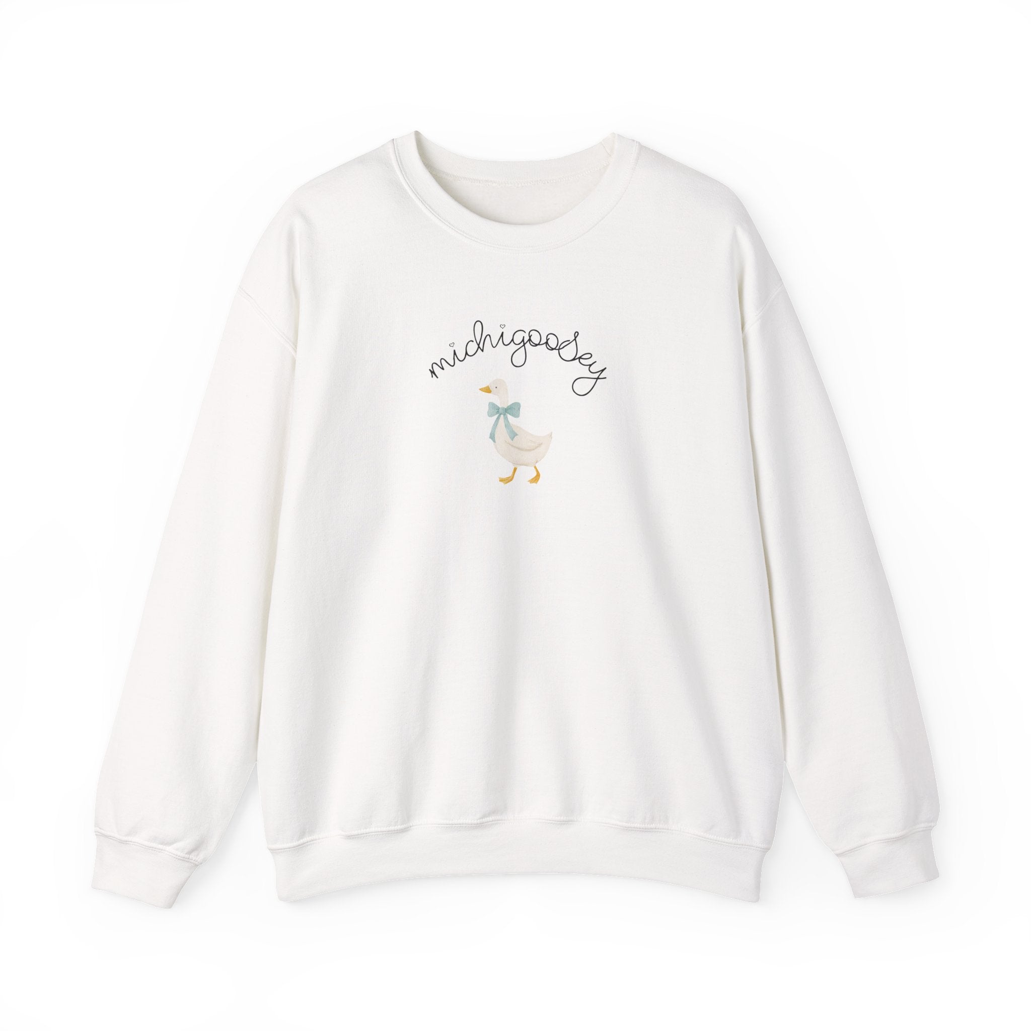Michigoosey Goose Sweatshirt, Silly Goose Crewneck, Gander sweater, Michigan Wildlife Shirt, Novelty Animal Sweater