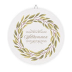 Willkommen Front Door Hanging Sign by Printify