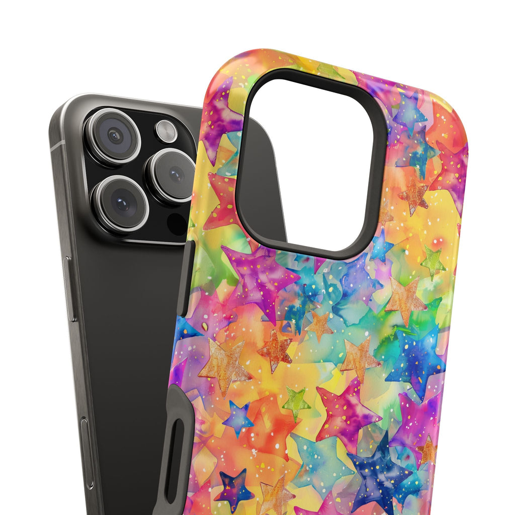 Bespattered Facade Rainbow Stars Impact-Resistant Case