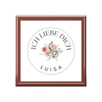 Personalized ich liebe dich German Jewelry Box with Name by Printify