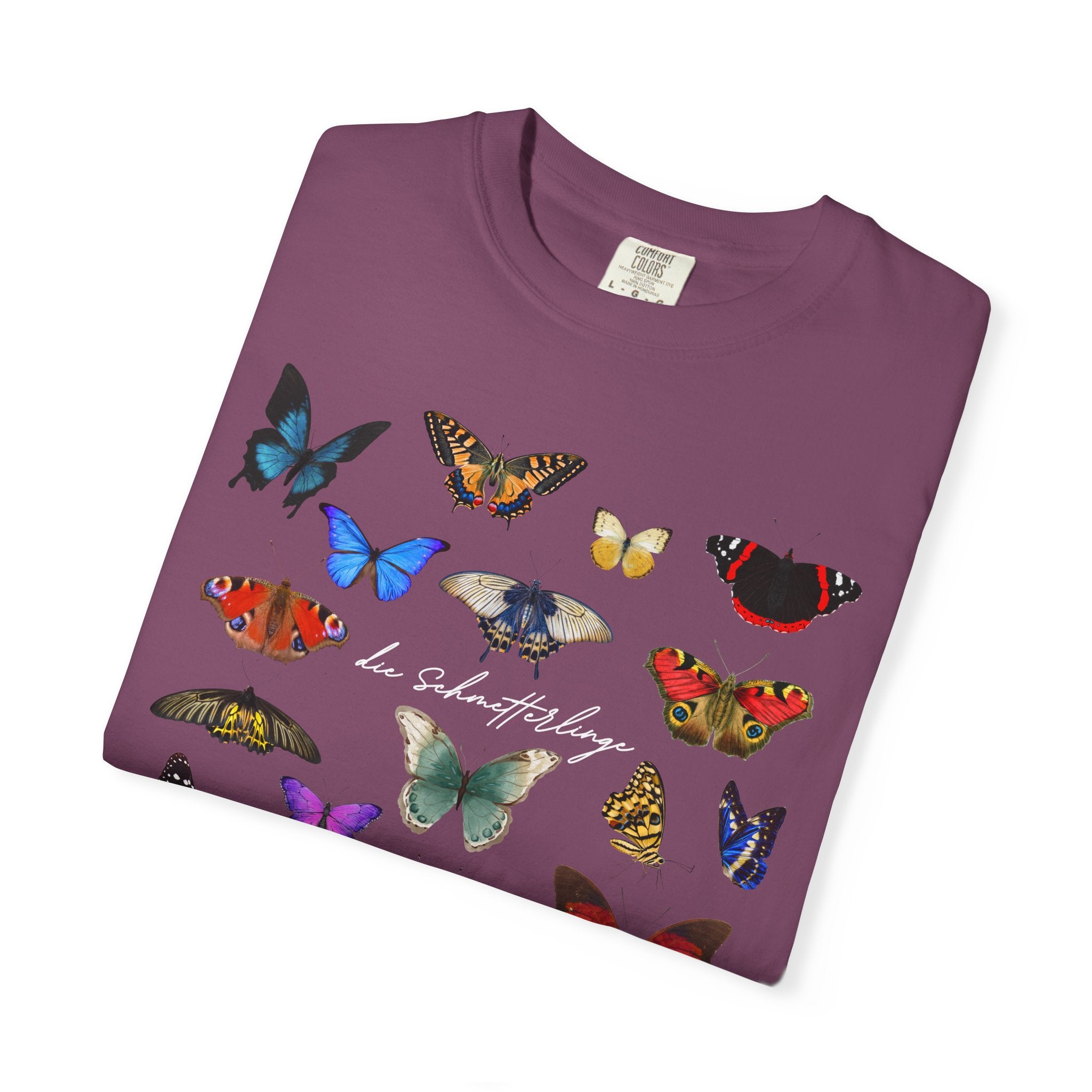 German 'die Schmetterlinge' Butterflies T-Shirt, Comfort Colors, gift for German speaker