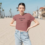 Auf Deutsch, bitte women's flowy cropped Tee