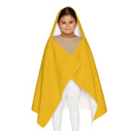 Kid's personalized ducky hooded bath towel by Printify