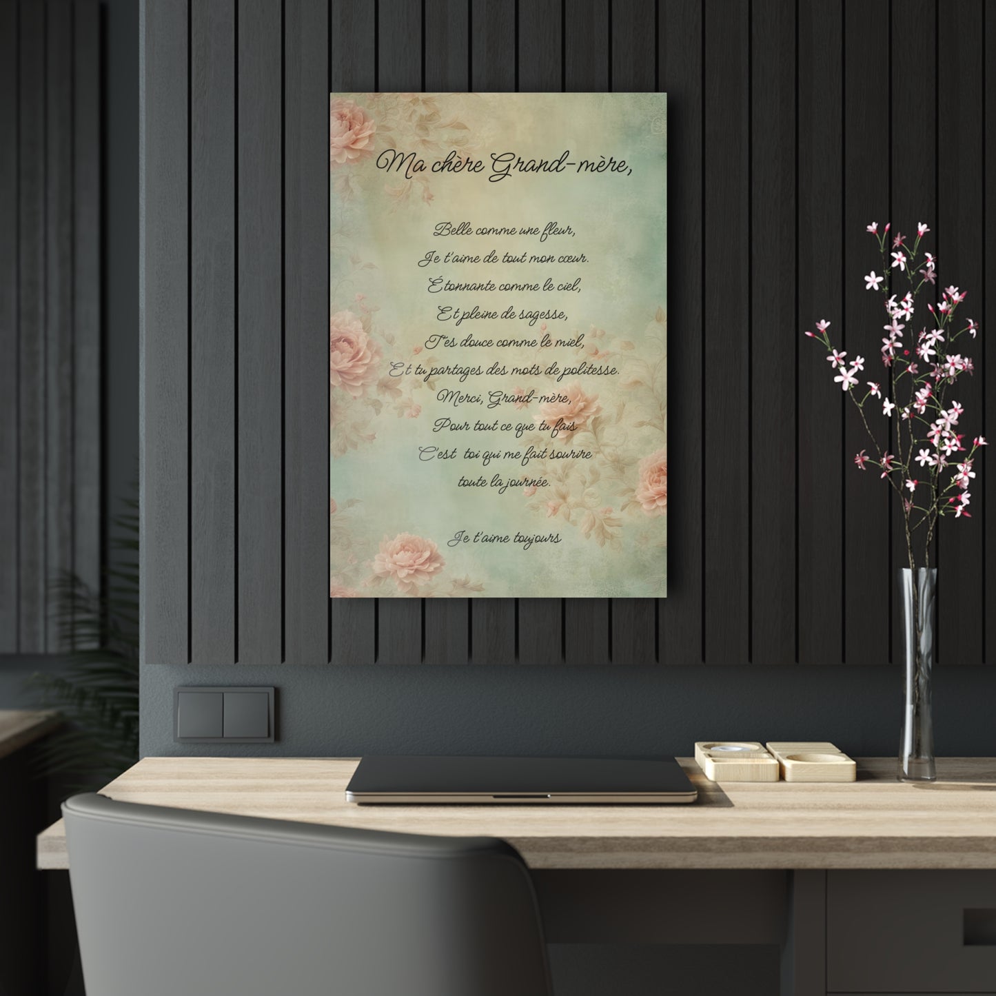 My dear grandmother (Ma Chere Grand-Mere) French Acrylic Print
