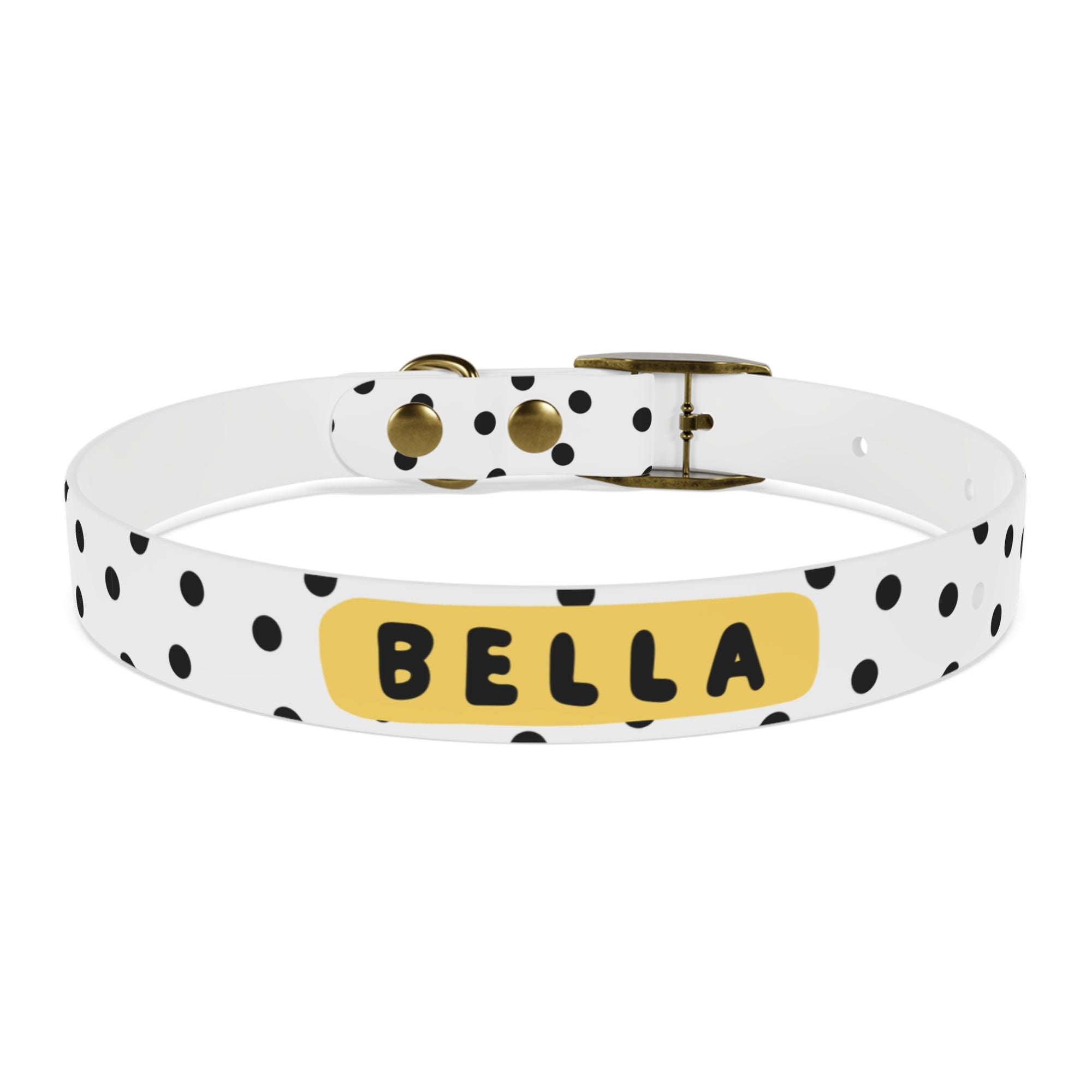 Personalized polka dots Dog Collar