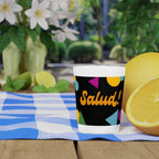 Salud! Confetti Pattern Shot Glass | Colorful Fiesta Party Drinkware by Printify