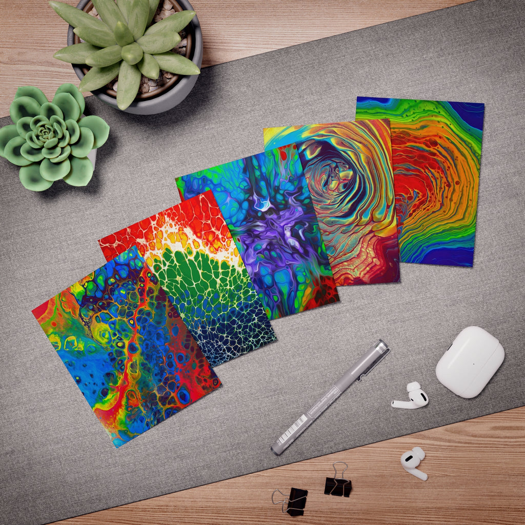 Bespattered Facade Multi-Design Greeting Cards (5-Pack) – Blank Inside