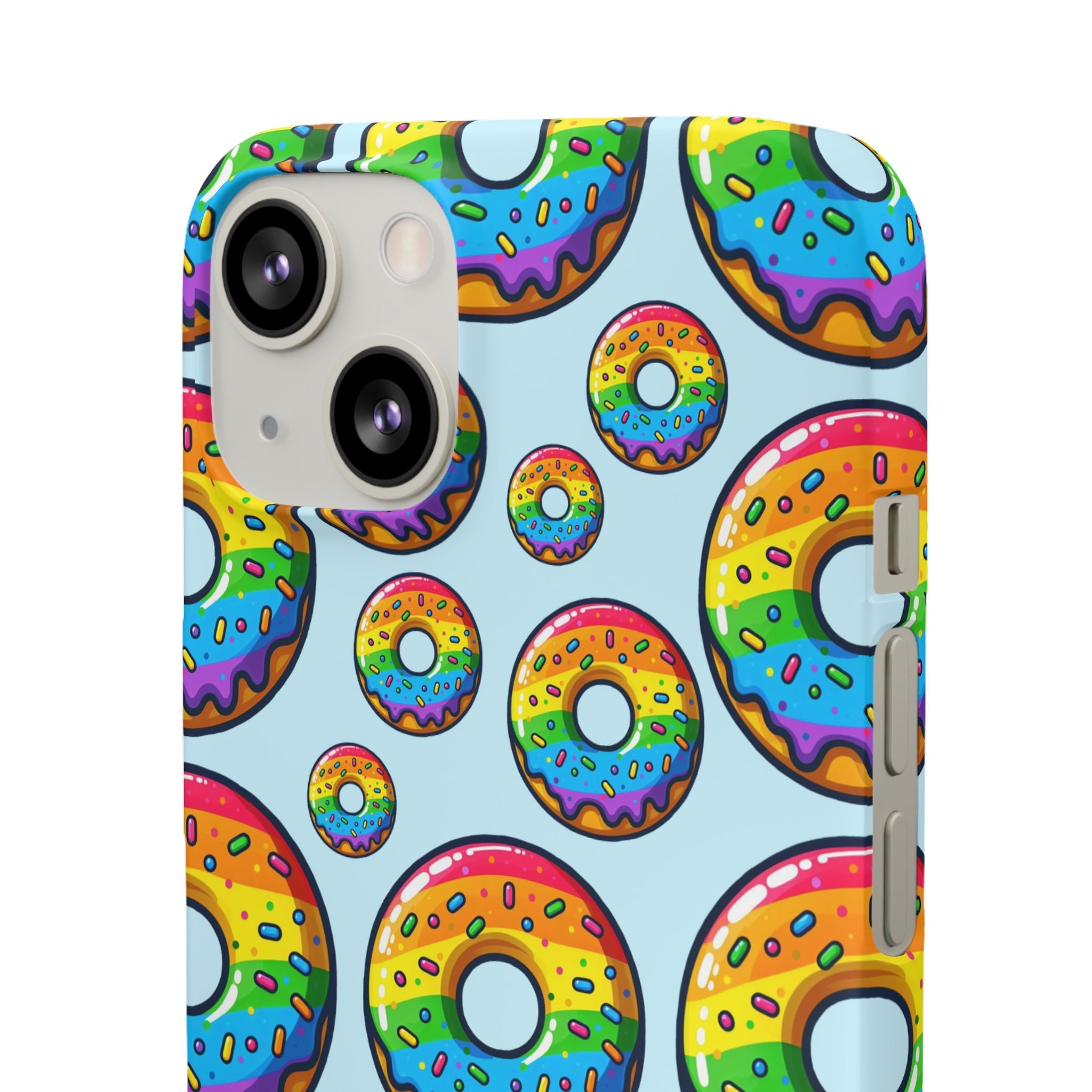 Bespattered Facade Rainbow Sprinkle Donut Snap Case