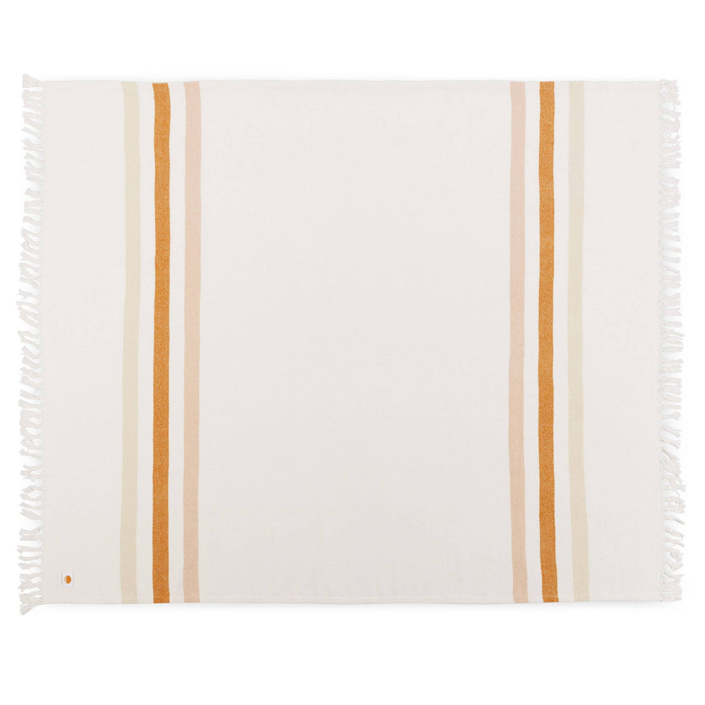Oceanside Sunset Stripe Cotton Beach Blanket by Beach State
