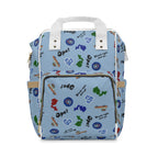 Light blue Michigander Multifunctional Diaper Backpack