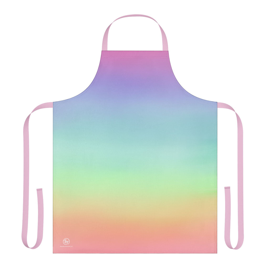 Bespattered Facade Gentle Rainbow Tie-Back Canvas Apron